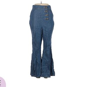 Blue Rain High Waist Flare Jeans